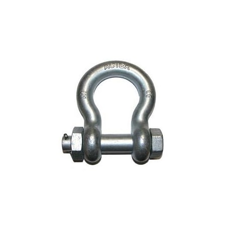 Actek 58 Alloy Shackle Bolt And Nut 5 Tons Wll, 60034 60034